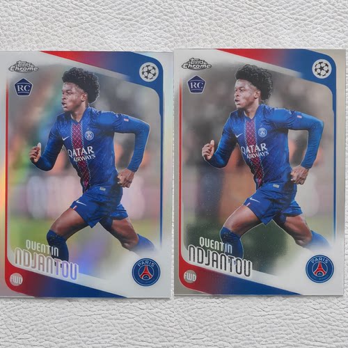 Topps Chrome 巴黎圣日尔曼 恩贾恩图 新秀RC 折射 球星卡