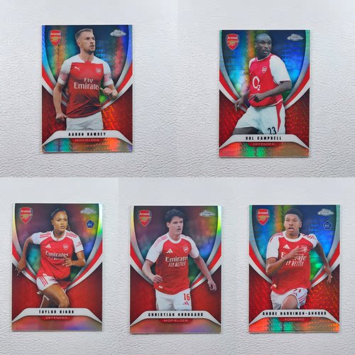 Topps Chrome Arsenal元年 坎贝尔 拉姆塞 安诺斯 海因兹 球星卡