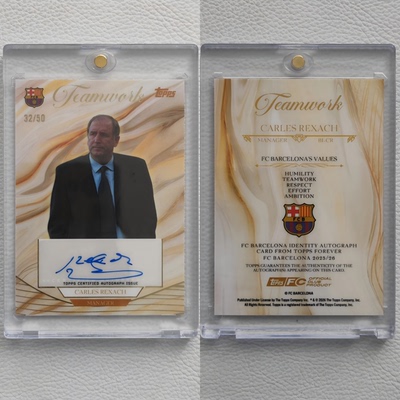 Topps 永恒 巴塞罗那 雷克萨奇 REXACH 亲签 签字 签名 球星卡
