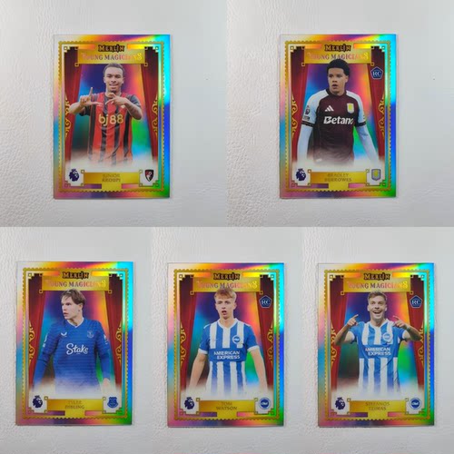 Topps Merlin 英超回归元年 齐马斯 克鲁皮 布罗斯 新秀 球星卡