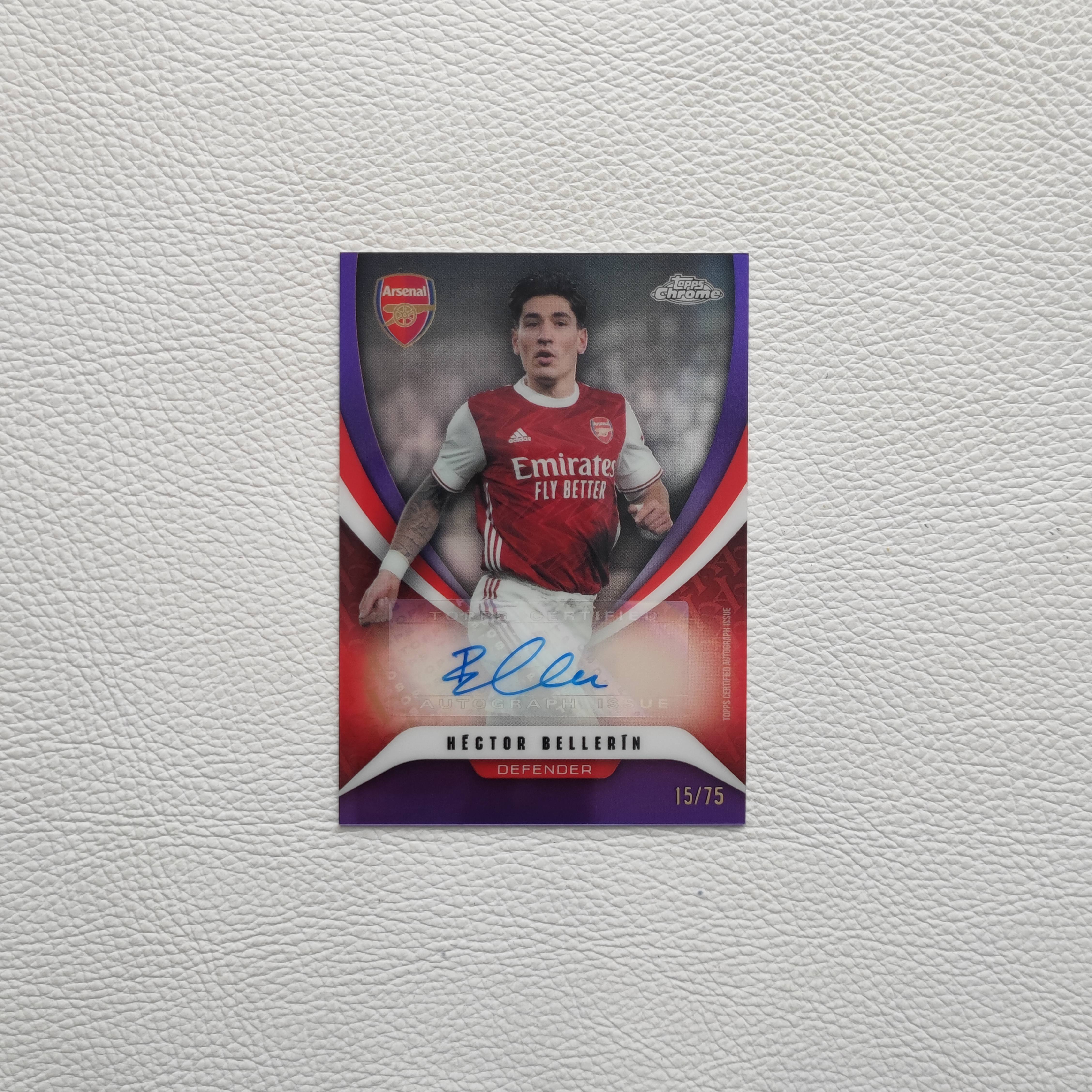 Topps Chrome Arsenal 元年 贝莱林 亲签 签名 球星卡 周边 礼物