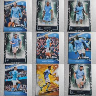 2024 TOPPS 曼城队盒 德布劳内哈兰德等人 球星卡周边礼物