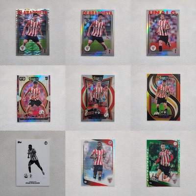 Panini Topps 毕尔巴鄂竞技 普拉多斯 威廉姆斯 桑切特 球星卡