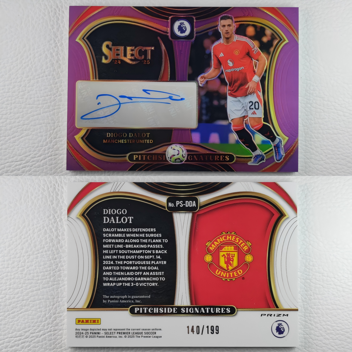 Panini Select 曼联 达洛特 DALOT 球员亲笔签名 球星卡 周边收藏