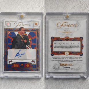 Topps 巴塞罗那 永恒 限定 雷纳 亲签 签名 签字 球星卡