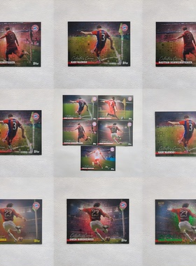 2025 Topps Team 拜仁慕尼黑 阿隆索 绍尔 珍藏的角落 折射球星卡