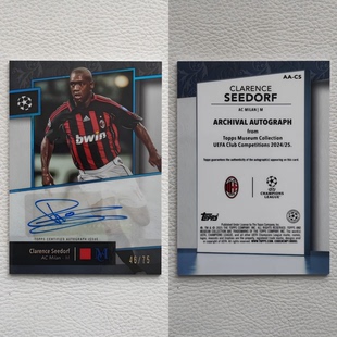 TOPPS 欧冠博物馆 西多夫 亲签 签名 签字 球星卡 周边 礼物