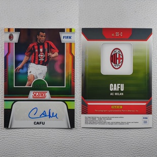 Panini Score AC米兰 卡福 CAFU 亲签 签名 签字 球星卡 周边礼物