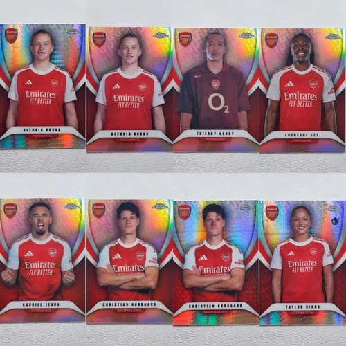 Topps Chrome Arsenal元年 亨利 埃泽 热苏斯 拉索 球星卡