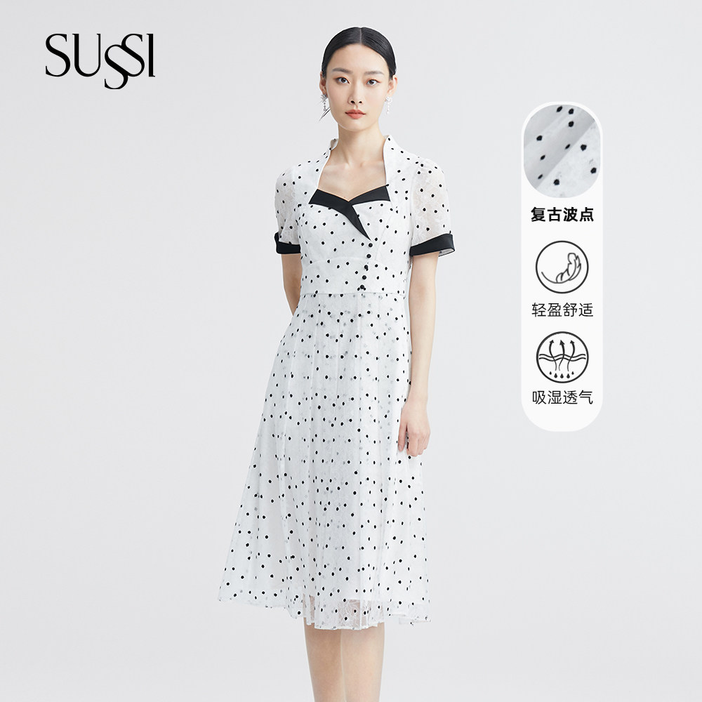 SUSSI/古色复古风连衣裙