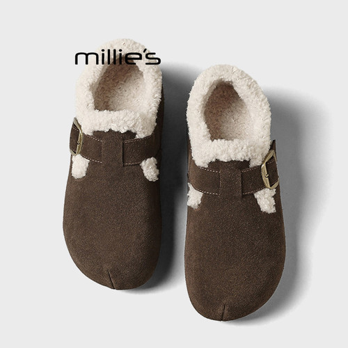 MILLIE'S/妙丽真皮勃肯鞋女