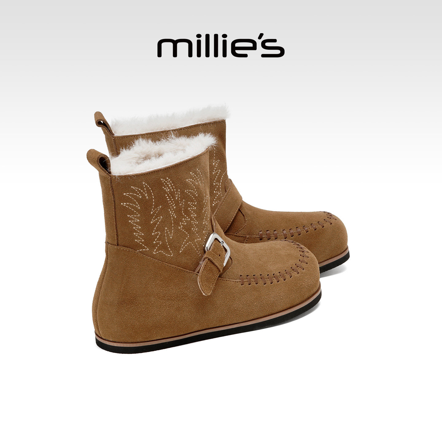 MILLIE'S西部牛仔靴短筒靴