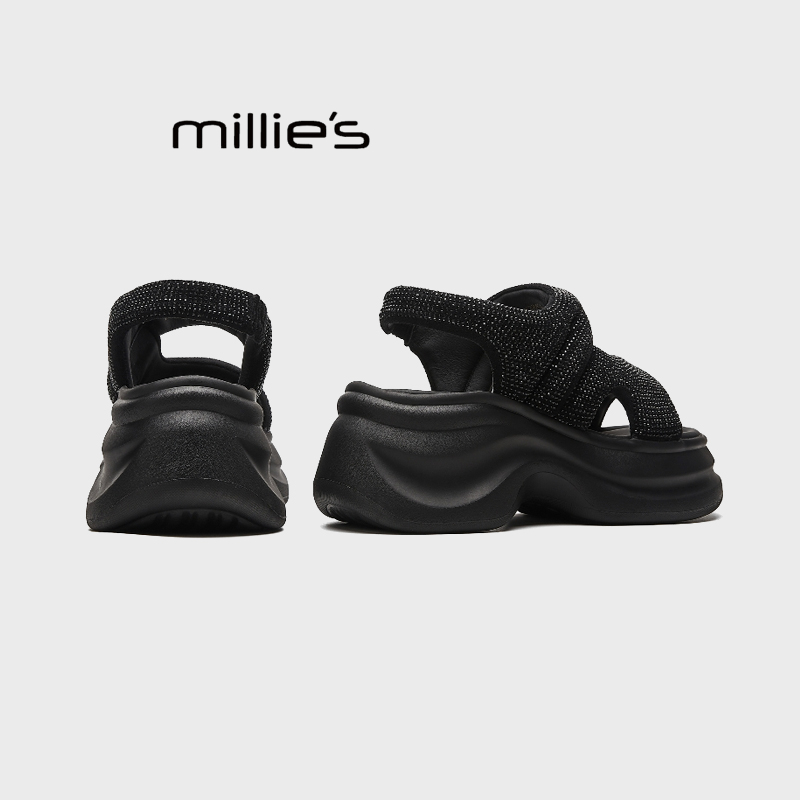 MILLIE'S/妙丽厚底增高凉鞋