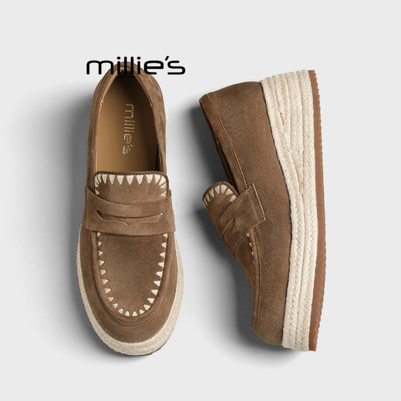 MILLIE'S/妙丽巨好看渔夫鞋单鞋