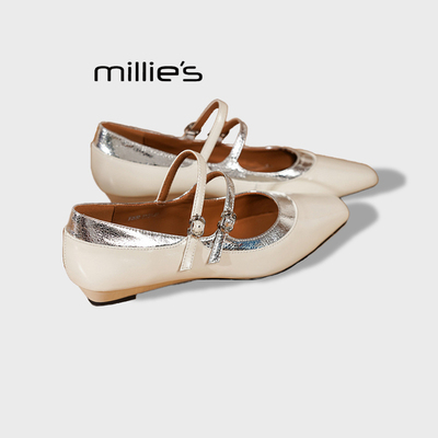 MILLIE'S/妙丽法式尖头单鞋雨鞋