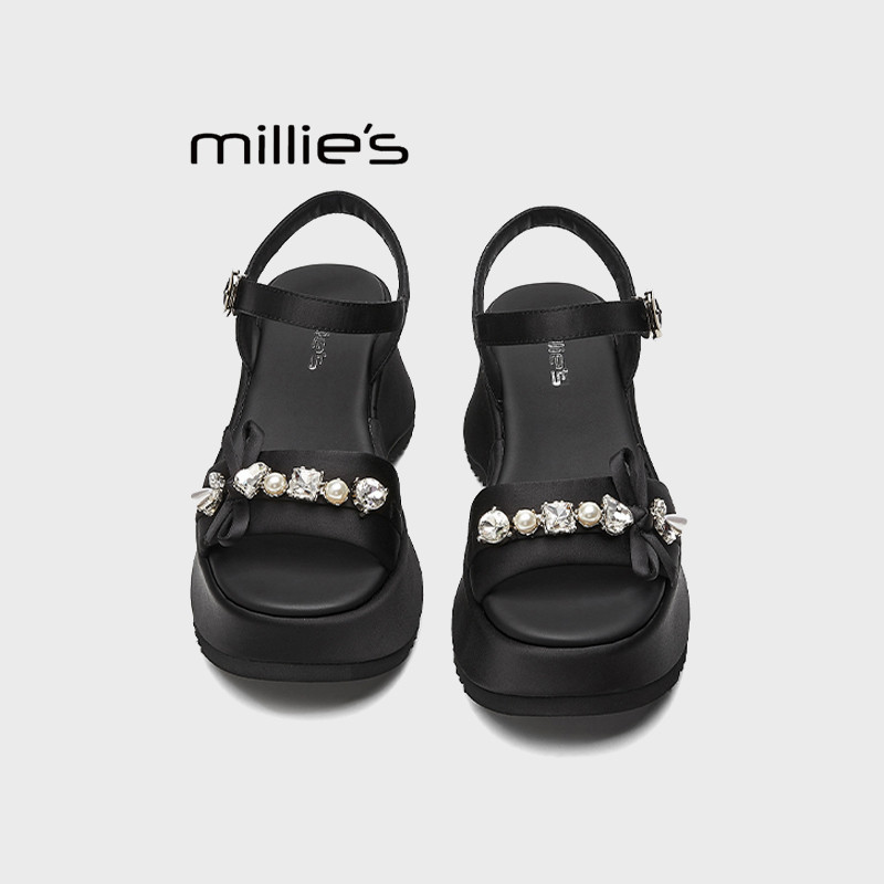 MILLIE'S/妙丽露趾休闲凉鞋女