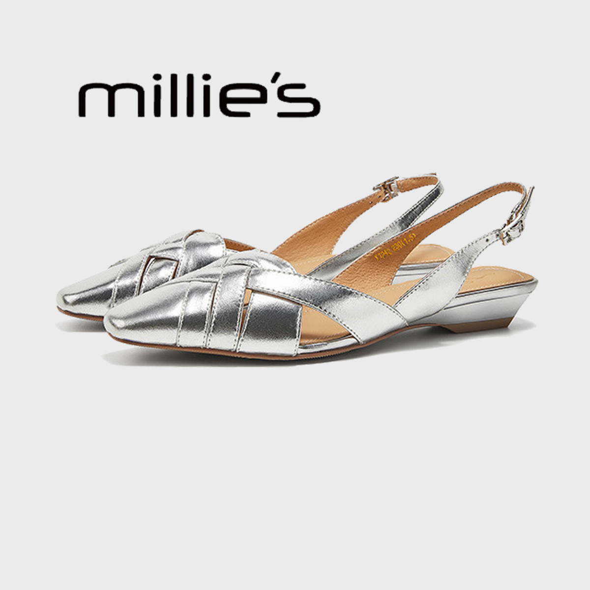 millies 妙丽 凉鞋女夏外穿2026新款精致高级感平底凉拖真皮百搭