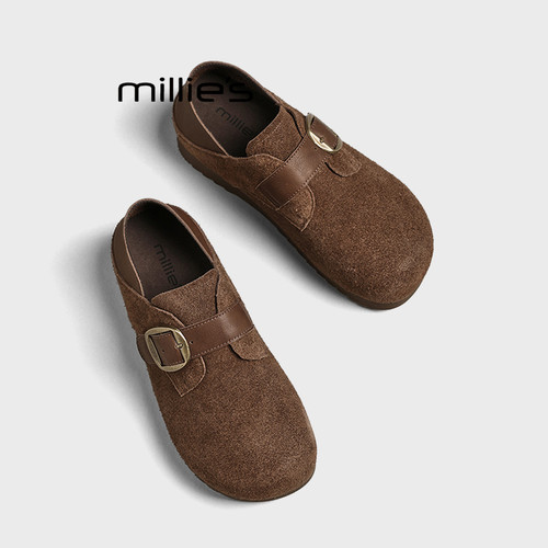 MILLIE'S/妙丽真皮勃肯单鞋