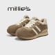 妙丽圆头厚底毛毛撞色拼接保暖时尚 休闲阿甘德训鞋 MILLIE 冬季