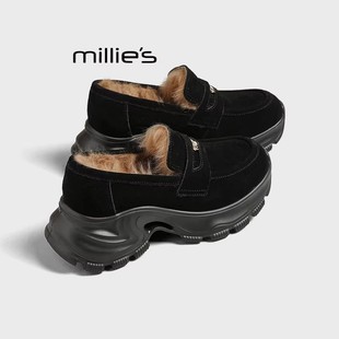 百搭运动休闲老爹鞋 妙丽黑武士圆头轻潮炸街时尚 女春秋 MILLIE