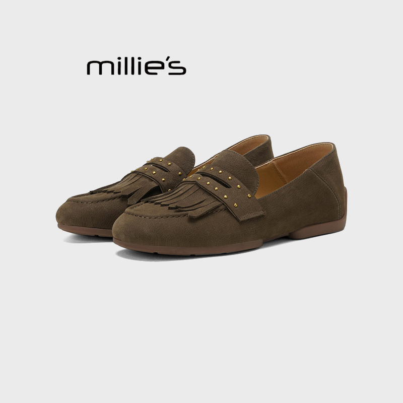 MILLIE'S/妙丽复古深口单鞋女
