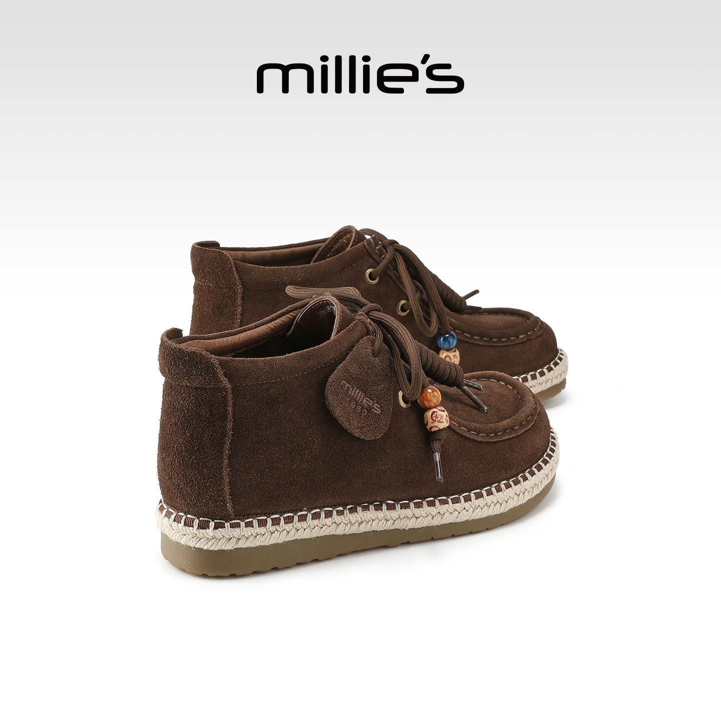 MILLIE'S/妙丽2025秋冬新款豆豆鞋时尚百搭舒适透气老爹鞋女,女鞋,老爹鞋,淘宝优惠券,粉丝福利购,淘宝优惠卷