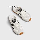 防水懒人鞋 MILLIE 春季 包头拖一脚蹬休闲板鞋 妙丽复古德训鞋