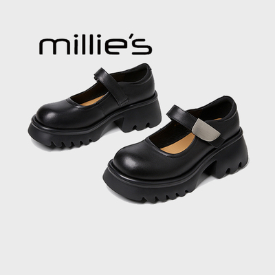 MILLIE'S/妙丽甜美学院风小皮鞋