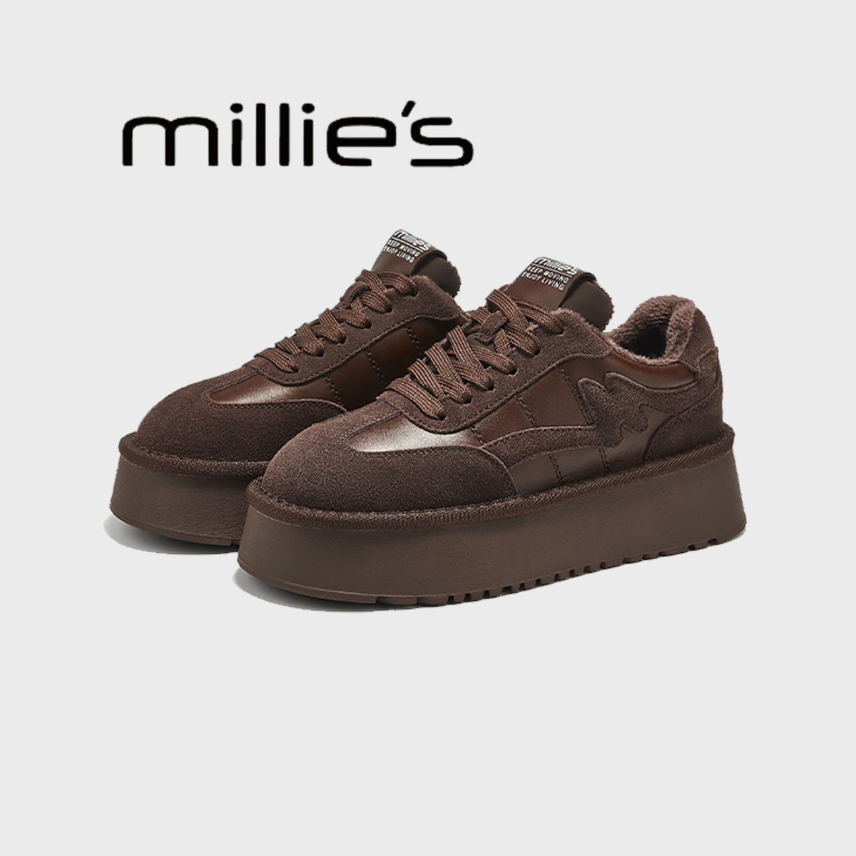 松糕鞋板鞋女MILLIE'S/妙丽