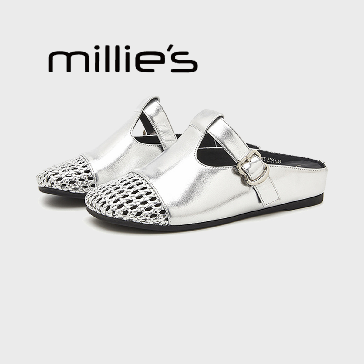 妙丽真皮勃肯包头凉拖鞋