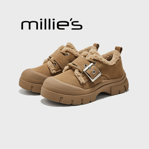 MILLIE'S/妙丽魔术贴时尚雪地靴