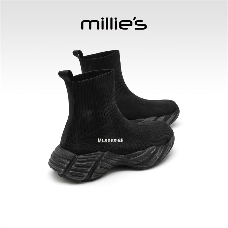 MILLIE'S/妙丽巨好看真皮短靴女