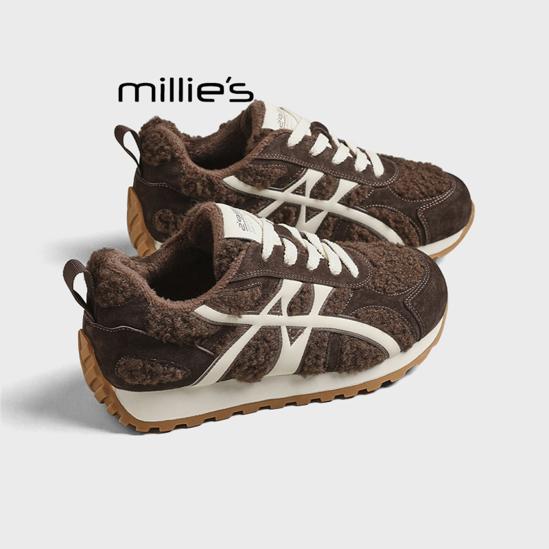 MILLIE'S/妙丽加绒运动阿甘鞋