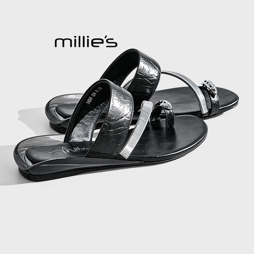 MILLIE'S/妙丽一字拖沙滩鞋