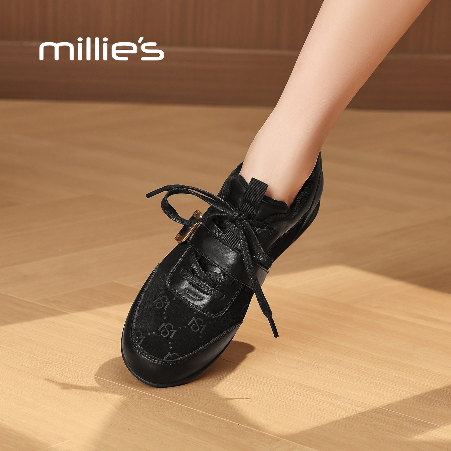 MILLIE'S/妙丽内增高德训鞋