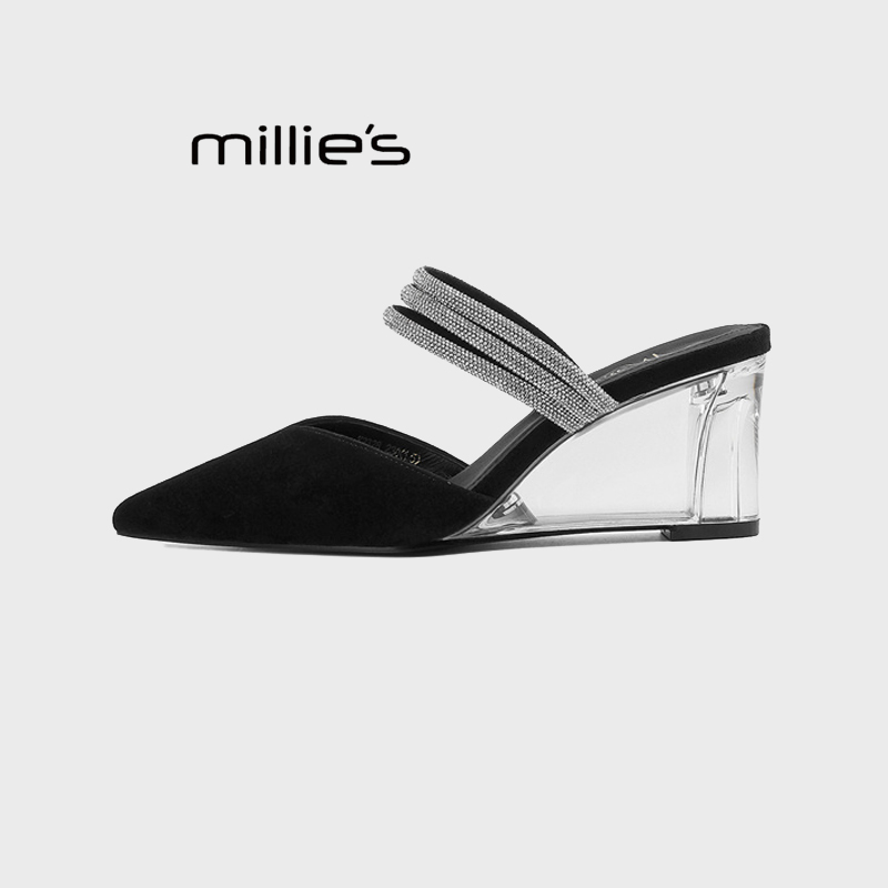 MILLIE'S/妙丽高跟凉拖鞋