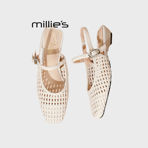 MILLIE'S/妙丽包头半拖鞋女