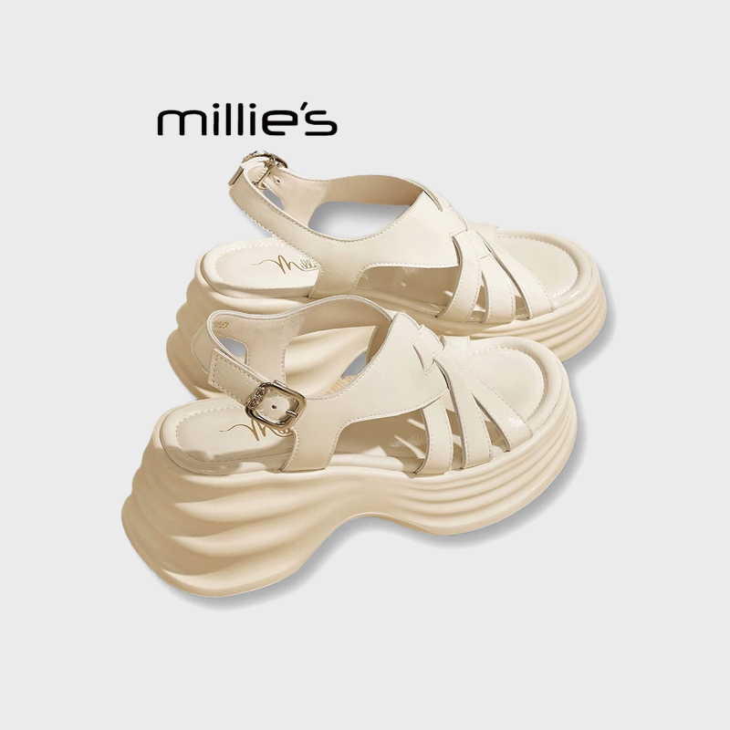 MILLIE'S/妙丽厚底增高凉鞋女