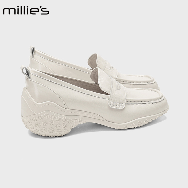 MILLIE'S/妙丽套脚通勤小皮鞋