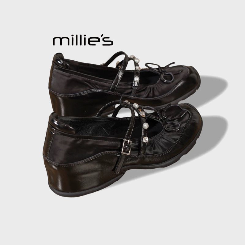 MILLIE'S/妙丽厚底芭蕾舞鞋雨鞋