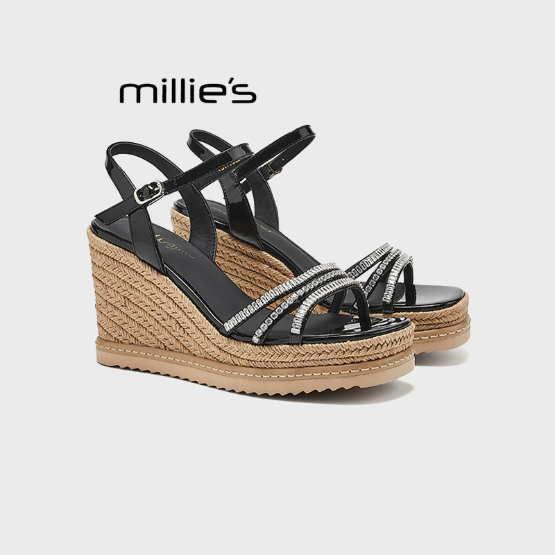 MILLIE'S/妙丽露趾凉鞋女