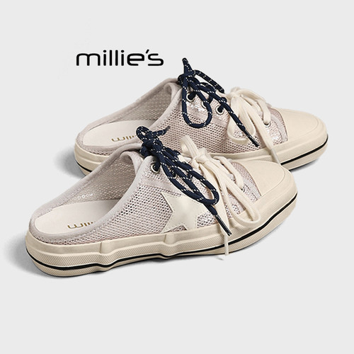 MILLIE'S/妙丽百搭休闲包头拖鞋