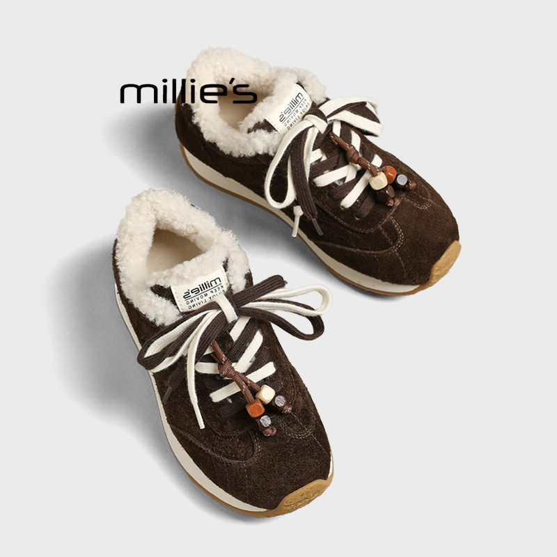 MILLIE'S/妙丽休闲棉鞋毛毛鞋