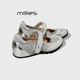 妙丽银色玛丽珍鞋 女内增高魔术贴芭蕾舞鞋 MILLIE 舒适百搭女鞋