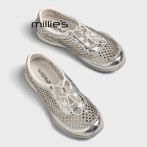 MILLIE'S/妙丽网面镂空休闲凉鞋