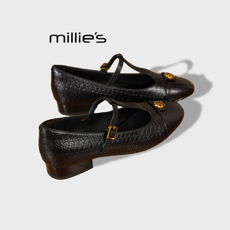 MILLIE'S/妙丽小香风单鞋雨鞋