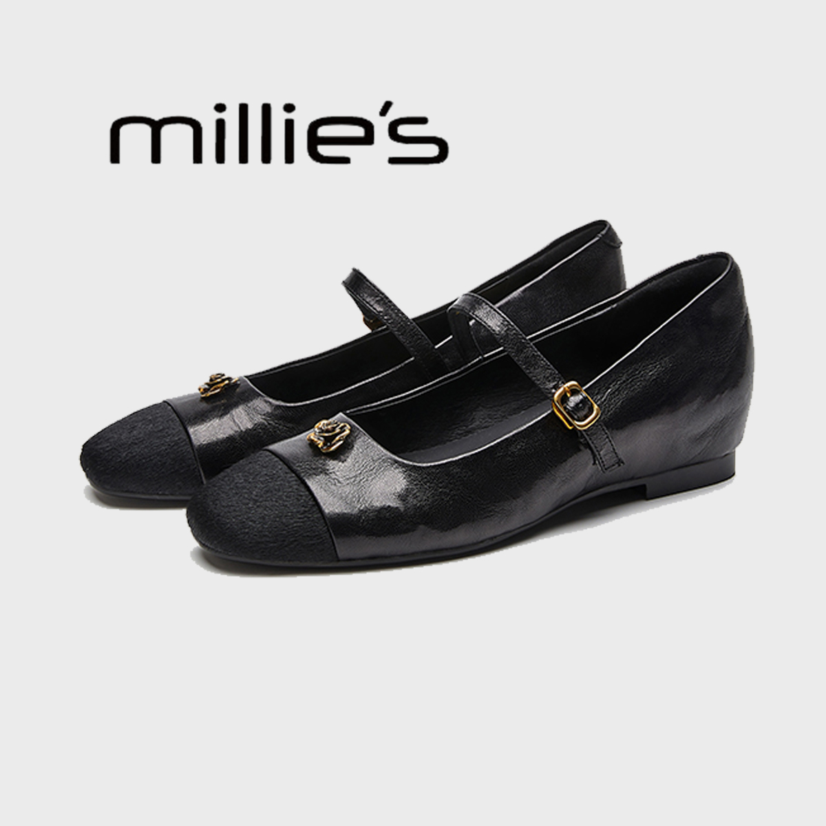 MILLIE'S/妙丽平底浅口单鞋女