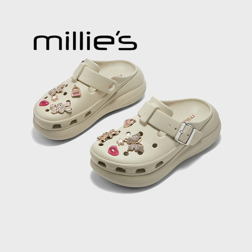MILLIE'S/妙丽包头拖鞋女