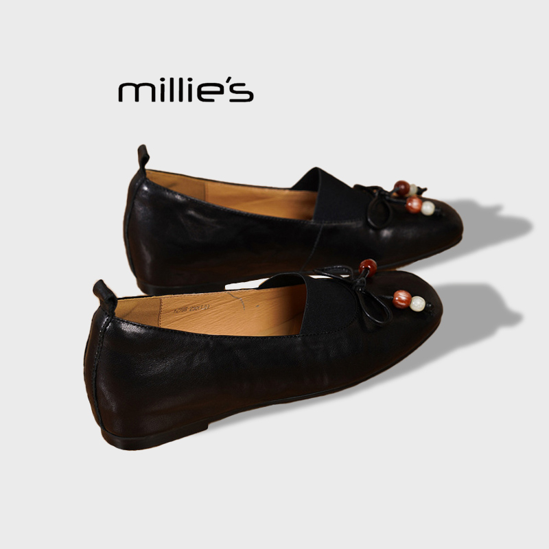 MILLIE'S/妙丽蝴蝶结芭蕾鞋