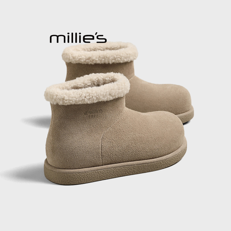 MILLIE'S/妙丽毛绒雪地靴女